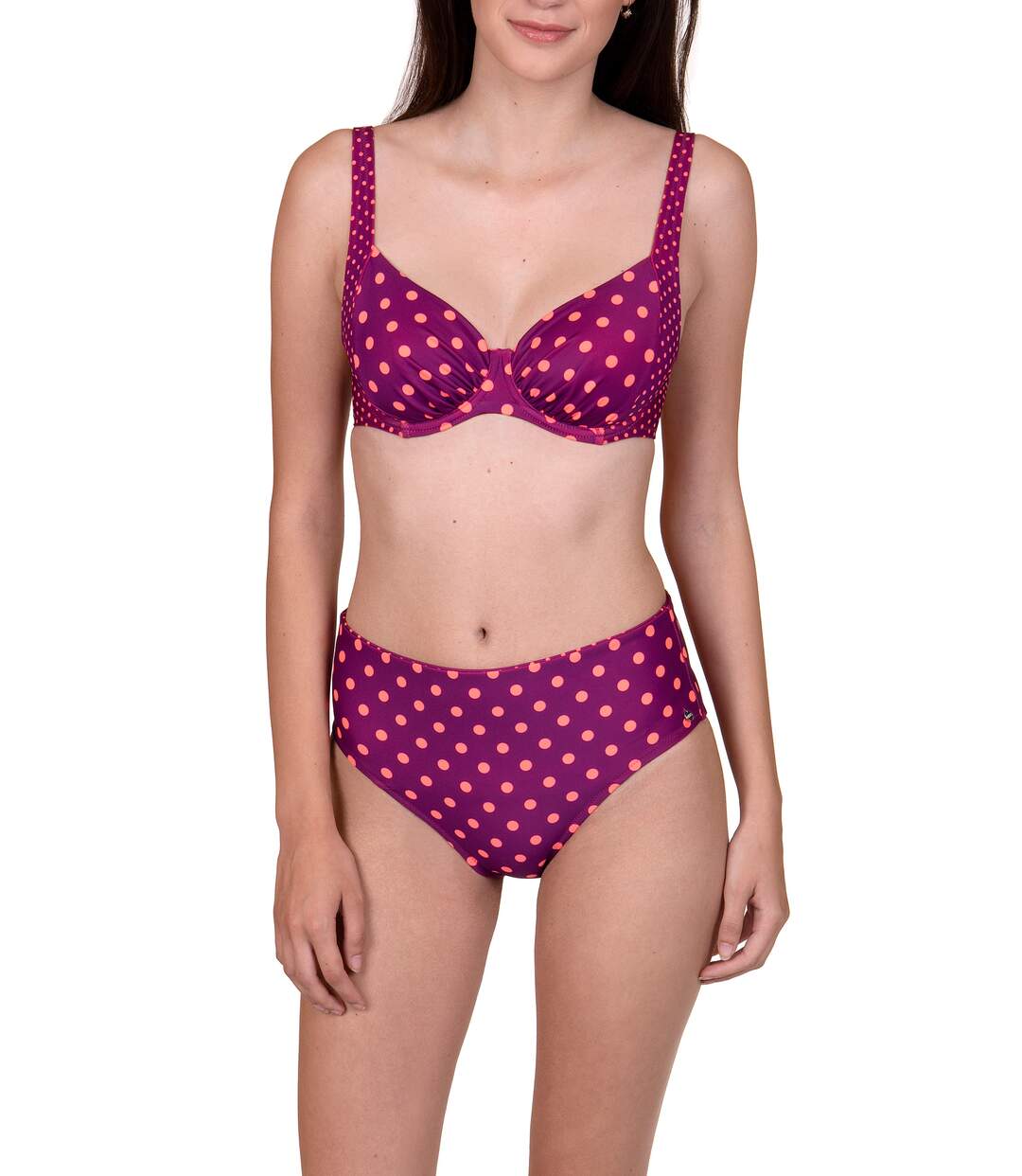 Bas maillot de bain taille haute réglable Linosa Lisca Cheek-4