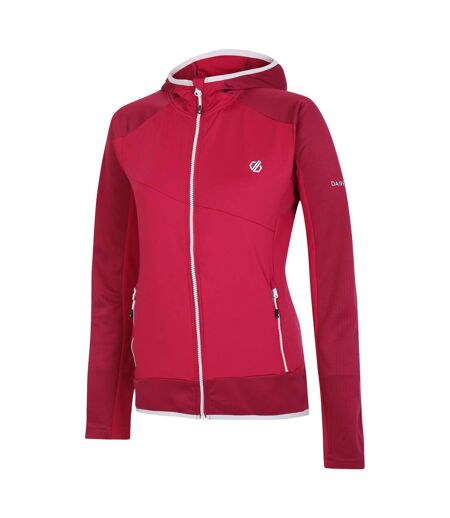 Dare 2B Womens/Ladies Traversing Core Stretch Midlayer (Berry Pink) - UTRG9945