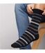 3 Pack Mens Striped Bamboo Dress Socks Soft Breathable Socks-6