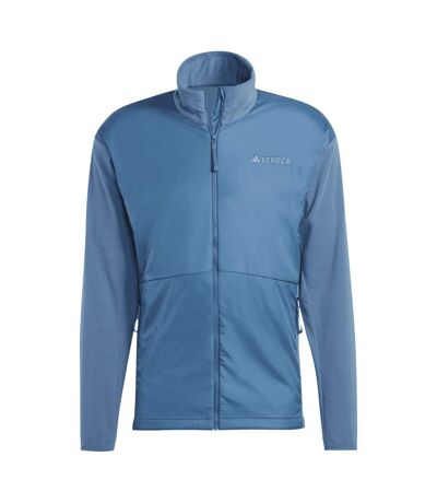 Mens Terrex Multi Wind Resistant Fleece Jacket Blue Adidas