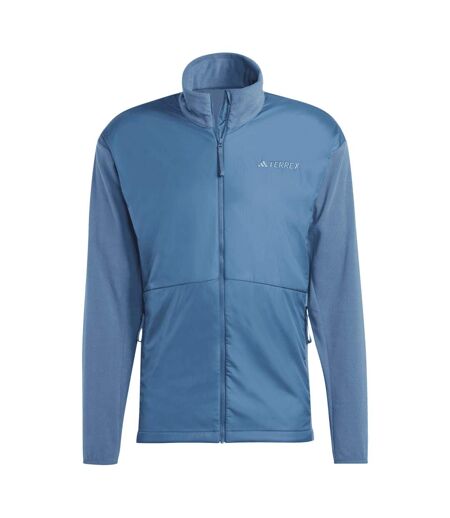 Mens Terrex Multi Wind Resistant Fleece Jacket Blue Adidas