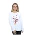 Disney Sweatshirt Donald Duck Love Heart - Femmes/Dames (Blanc) - UTBI27695-2