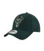 Casquette De Baseball Motif/style Logo New Era 9fifty Adulte Vert Foncé Milwaukee Bucks-4