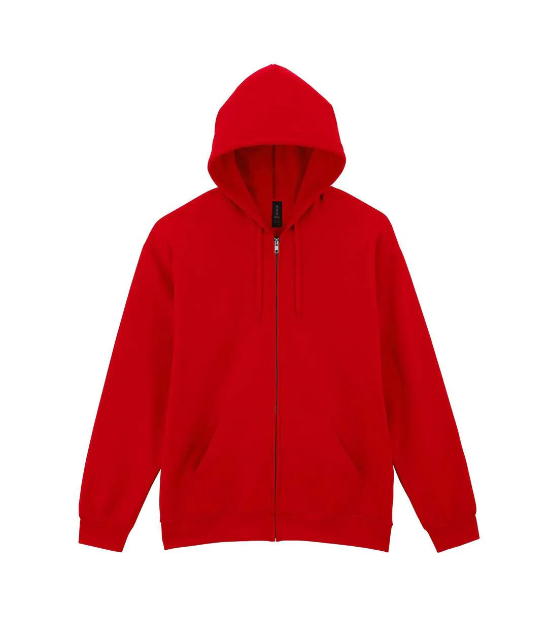 Unisex Adult Softstyle Fleece Midweight Full Zip Hoodie Red Gildan-1