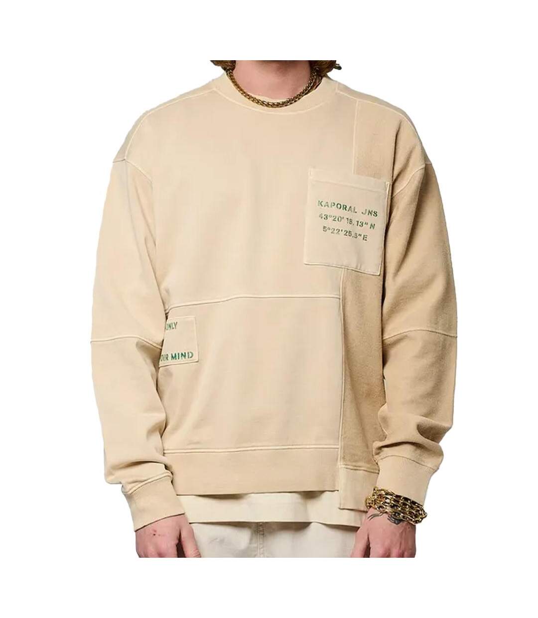 Sweat beige homme kaporal bello - xxl-1
