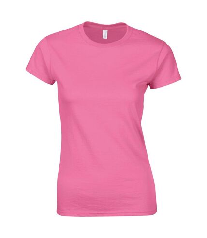 Gildan Womens/Ladies Softstyle Plain Ringspun Cotton Fitted T-Shirt (Azalea) - UTPC5864