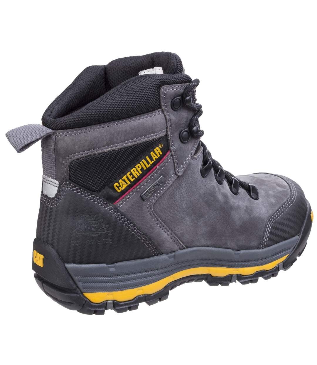 Mens munising waterproof safety boots dark shadow Caterpillar-4