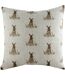 Evans Lichfield Housse de coussin Oakwood Hare Repeat Print (Blanc cassé/Marron) - UTRV1952