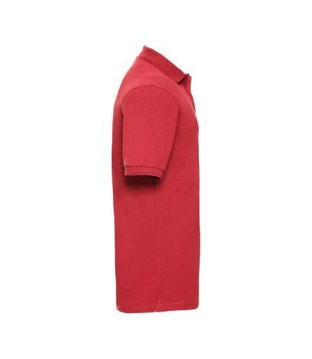 Polo À Manches Courtes Hommes Rouge Vif Russell