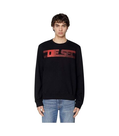 Sweat Motif Rayé Adulte Noir Diesel