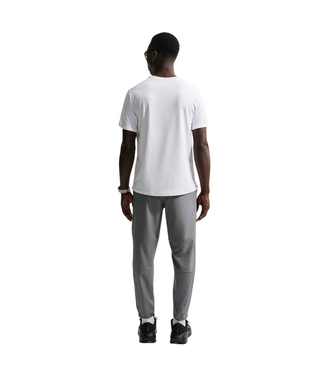 T-shirt Motif/style Swoosh Miler Homme Blanc Nike-2