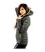 Doudoune Olanda Femme Gris Jaune Fluo Givova-3