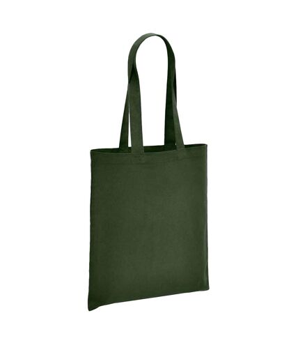 Brand Lab Cotton Long Handle Shopper Bag (Forest Green) (One Size) - UTPC4967