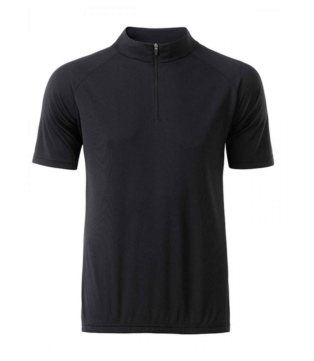 maillot cycliste zippé - HOMME - JN512 - noir