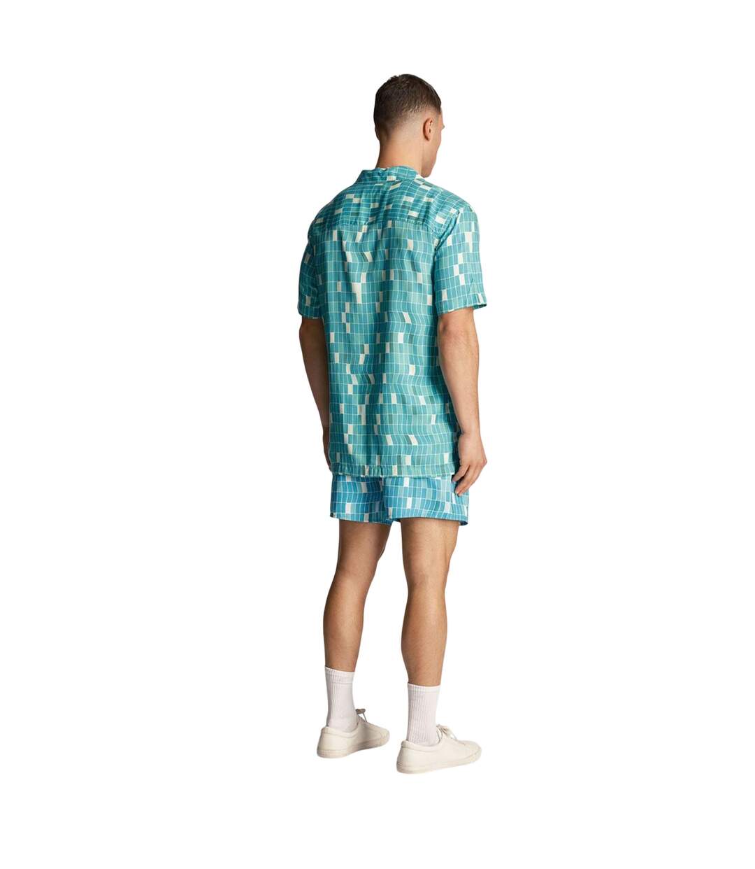 Short De Bain Motif Imprimé Piscine Homme Bleu Lyle & Scott-3