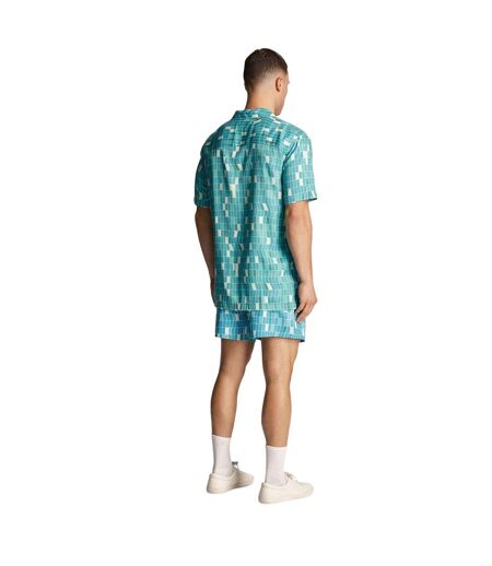 Short De Bain Motif Imprimé Piscine Homme Bleu Lyle & Scott