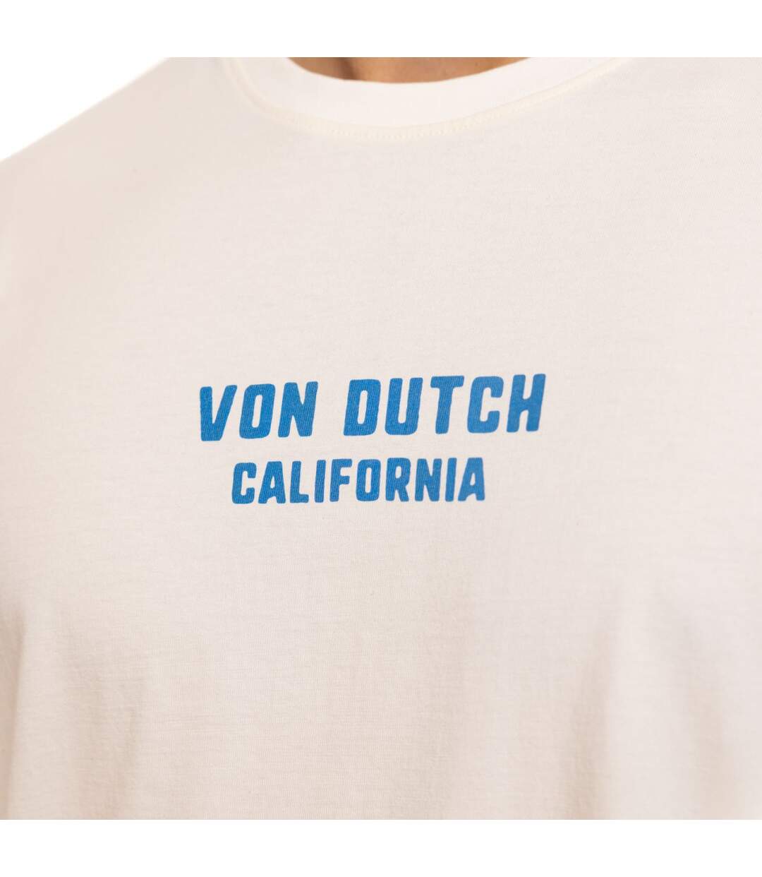 T-shirt homme comfort fit col rond en jersey Trucker Vondutch-2