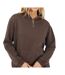 Sweat Femme Marron Brave Soul-4
