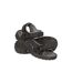 Sandales À Scratch Motif/style Zig-zag Crete Homme Gris Clair Mountain Warehouse-1