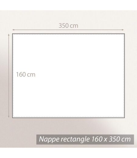 Nappe coton enduite BAHIA Rectangulaire