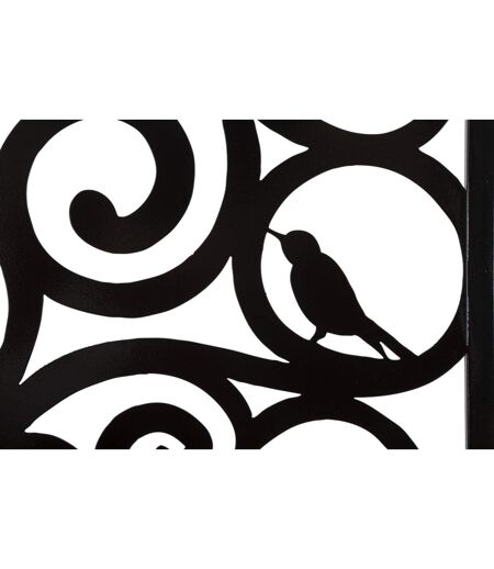 Décoration Murale Encadrée en Métal Three 70cm Noir