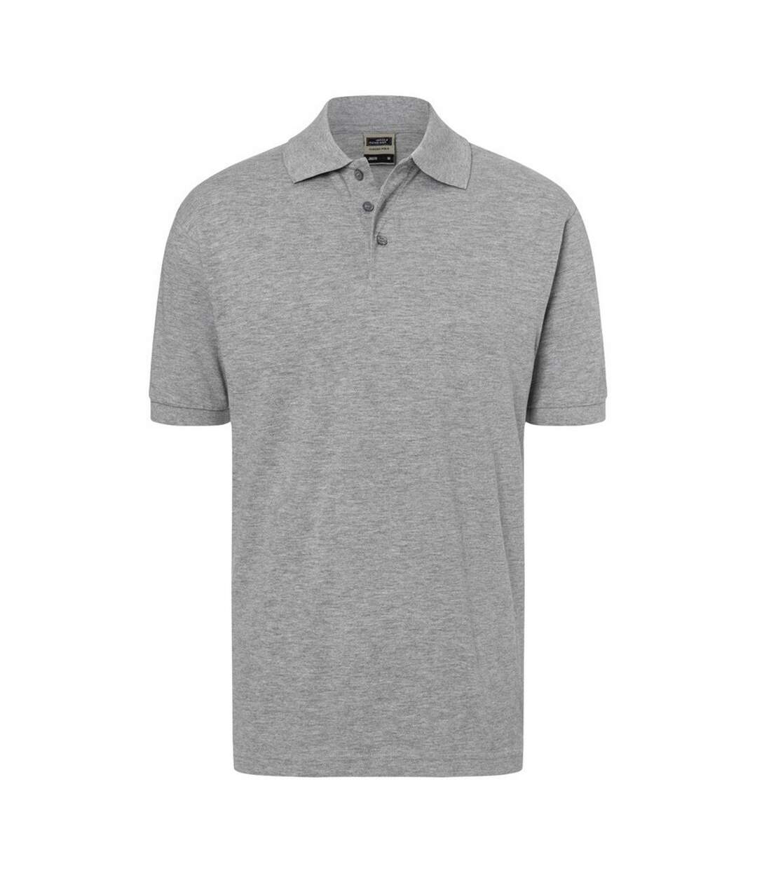 Polo Classic Homme Gris Chiné James And Nicholson-1
