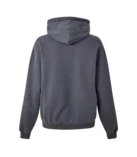 Mens Logo Oversized Hoodie Charcoal MKI MIYUKI ZOKU