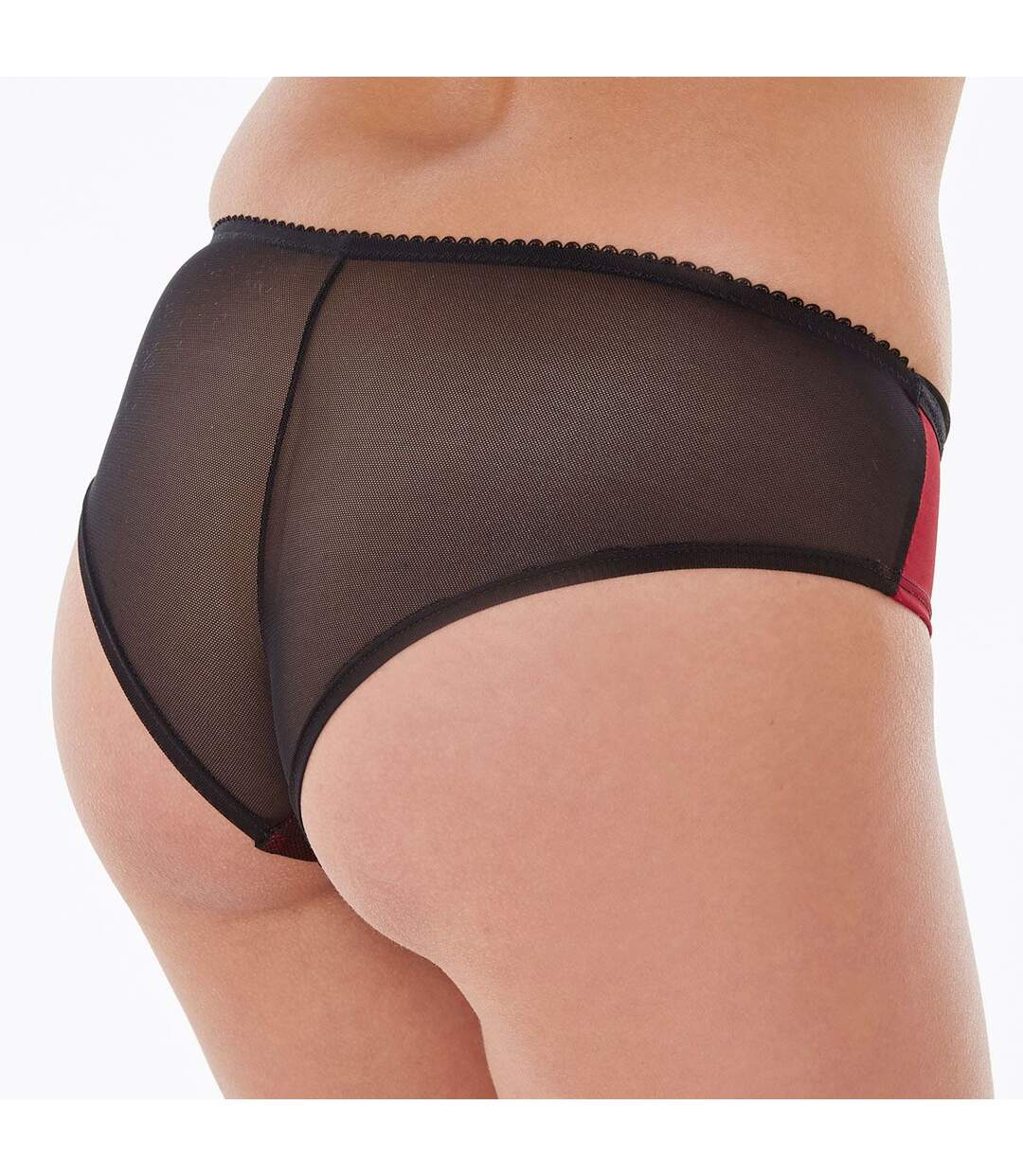 Shorty noir/rouge Clara-3