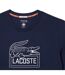 Mens Roland Garros Edition Chest Logo T-shirt Blue Lacoste-4