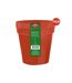 Pack of 5  Flower pots  4in orange Ambassador