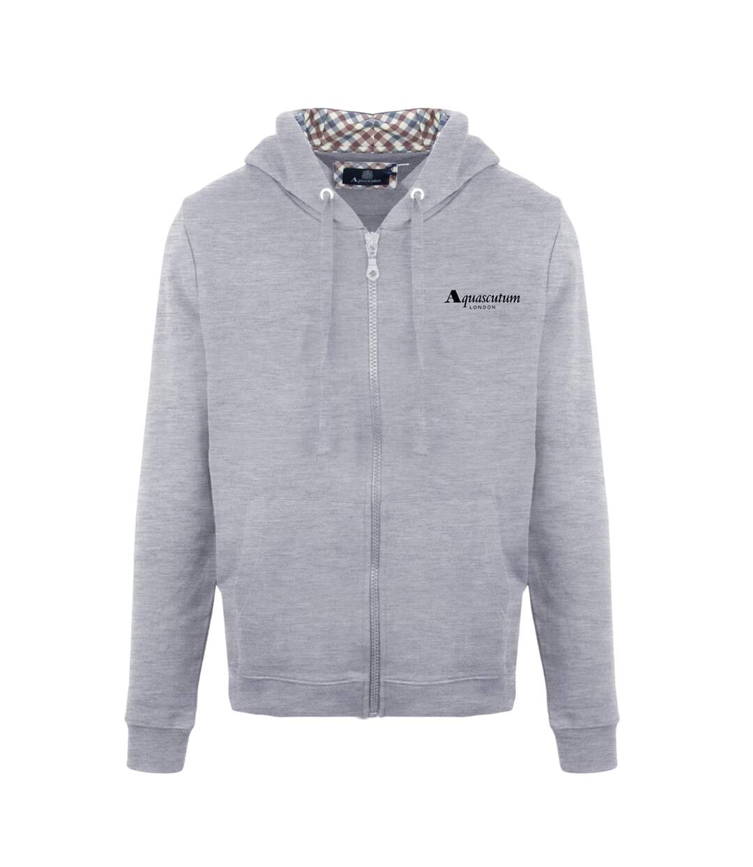 Mens Casual Hoodie Grey Aquascutum-1