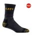 Pack of 3  Mens premium work socks  charcoal Caterpillar-1