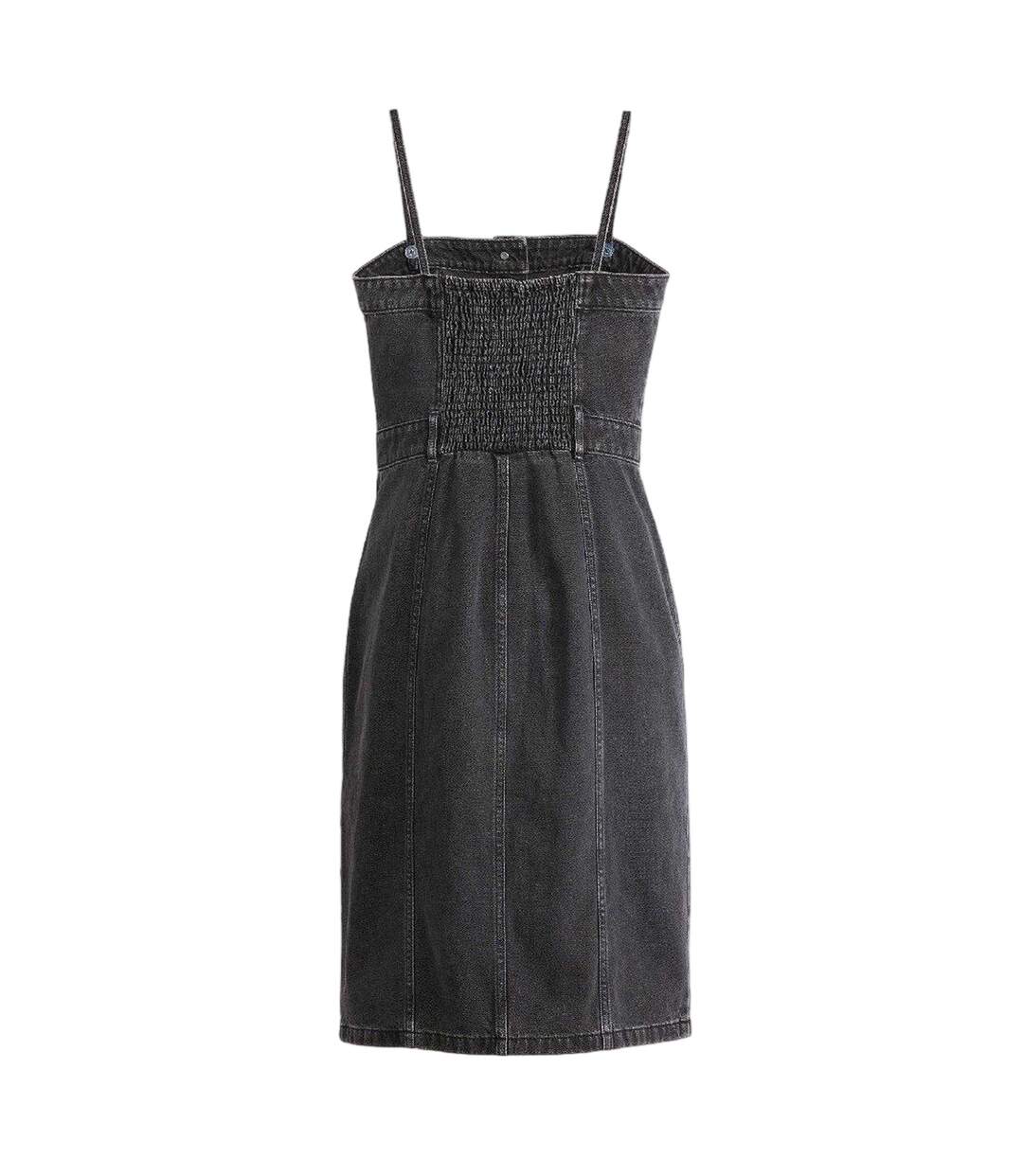 Robe Mi-longue Femme Noir Levis-3