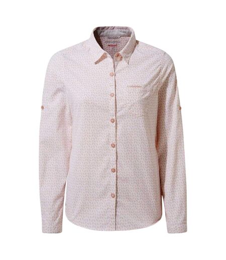 Womens/ladies Gisele Regular Shirt Corsage Pink Craghoppers