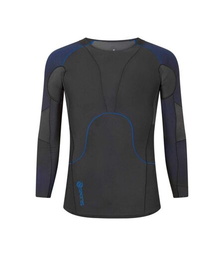 Haut Thermique Manches Contrastées Homme Noir Skins