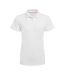 Womens/ladies Thornbury Nosilife Short-sleeved Golf Polo Shirt White Craghoppers-2
