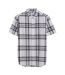 Chemise Motif/style À Carreaux Vifs Homme Écru Farah-2