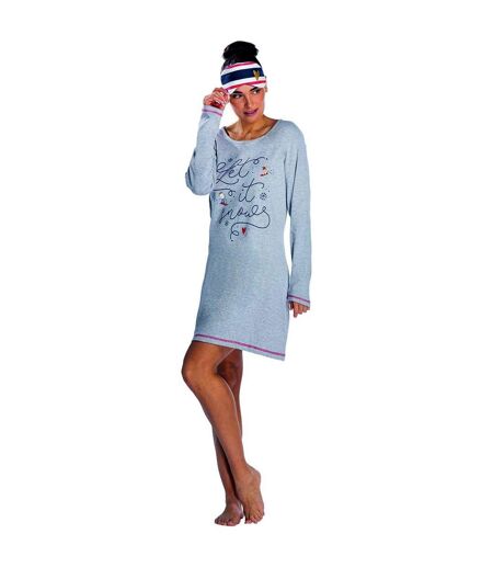 Pyjama COTON MELISSA BROWN ALPES LIQUETTE GRIS