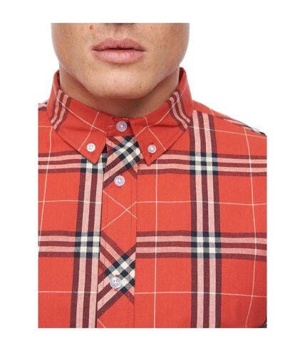 Bewley & Ritch Mens Buford Checked Shirt (Red)