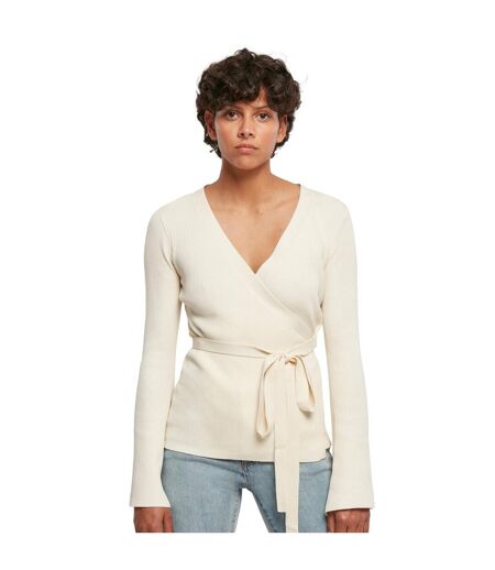 Cardigan Motif/style Côtelé Femme Sable Blanc Urban Classics