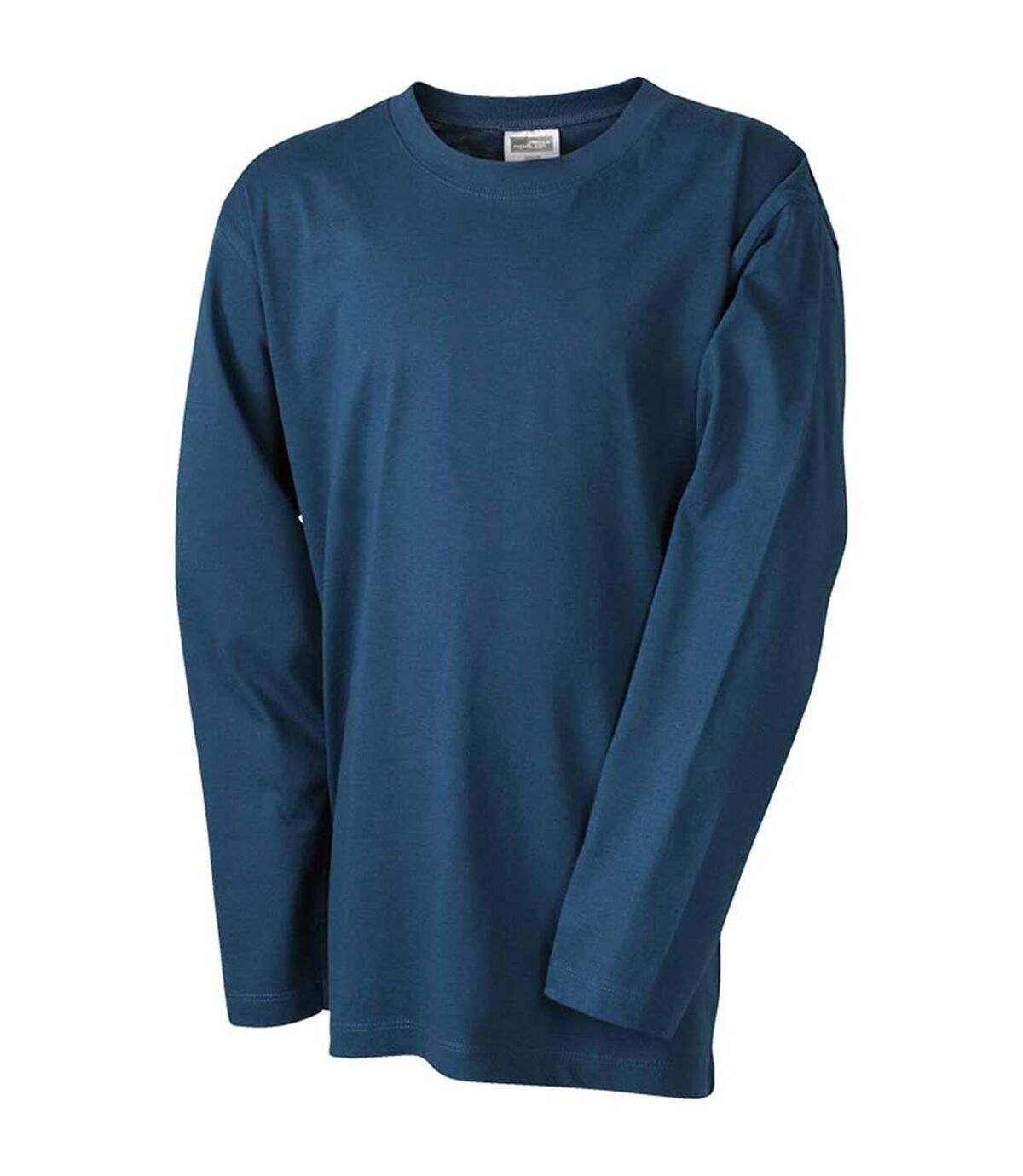 T-shirt manches longues adulte homme coupe droite JN913 - bleu pétrole