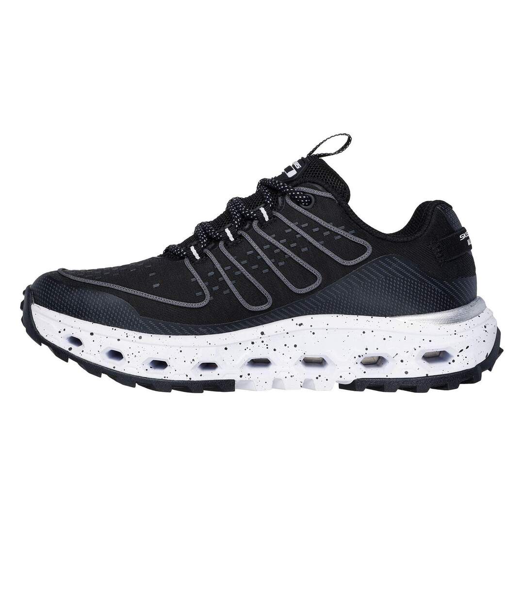 Baskets Step At Femme Noir Blanc Skechers-2