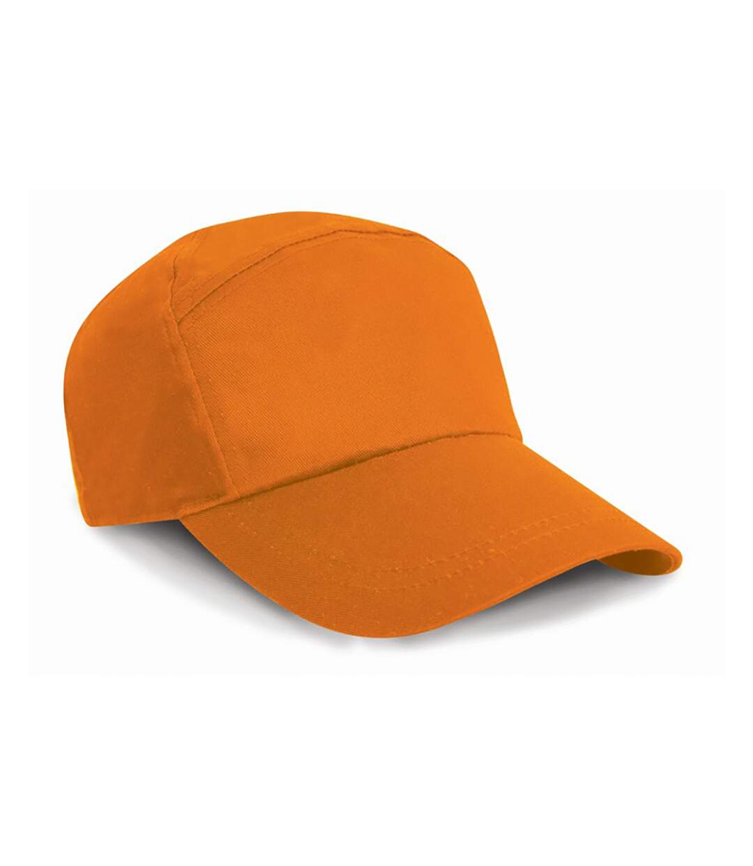 Casquette unie à sept panneaux mixte orange Result-1