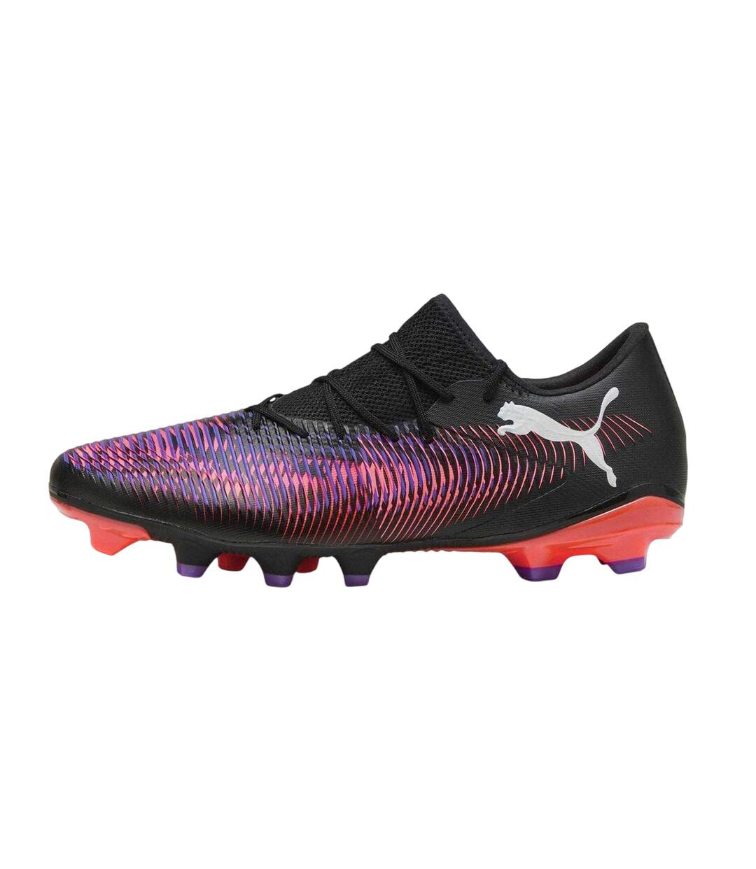 Mens Future 8 Match Firm Ground Football Boots Black Purple Puma-2