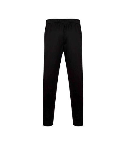 Finden and Hales Mens Knitted Tracksuit Pants (Black/White)