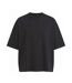 Mens Boxy Heavyweight Cropped T-shirt Washed Black Awdis-1