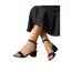 Womens/ladies tommi barely there medium block heel sandals natural black Dorothy Perkins