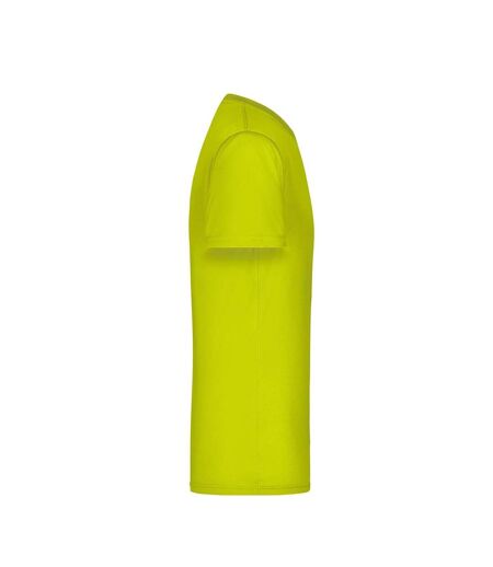 T-shirt Active Homme Jaune Fluo James And Nicholson