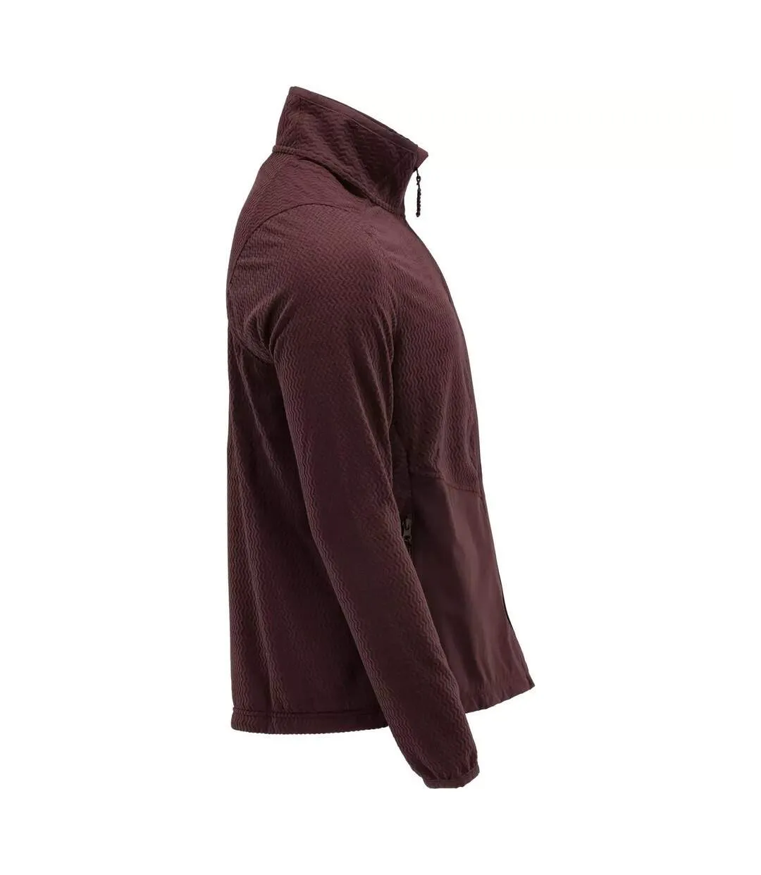 Mens Customised Patterned Fleece Jacket Bordeaux Mascot-4