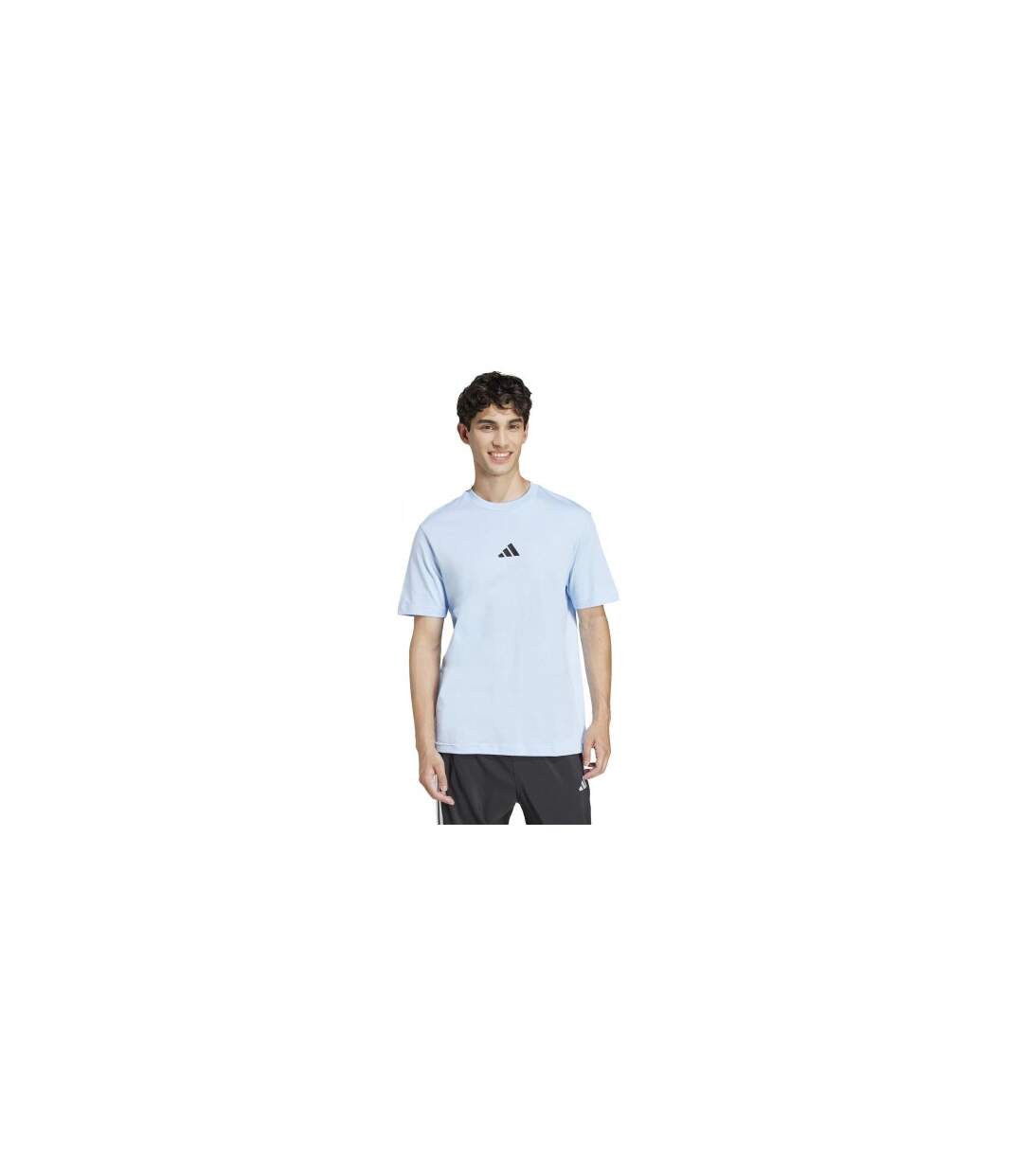 T-shirt Motif/style Logo Homme Bleu Pâle Adidas-1